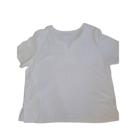 Alfred Dunner White Embroidered Shirt Floral Sz XL - Picture 5 of 5